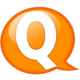 Speech balloon orange q Icon, Speech balloon orange q,Speech Balloon Orange,System