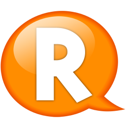 Speech balloon orange r Icon, Speech balloon orange r,Speech Balloon Orange,System