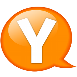 Speech balloon orange y Icon, Speech balloon orange y,Speech Balloon Orange,System