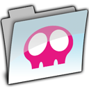 BLUE AQUA SKULL Icon, BLUE AQUA SKULL,