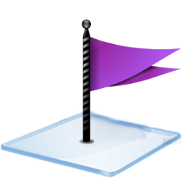 Windows 7 flag purple Icon, Windows 7 flag purple,Windows 7,System