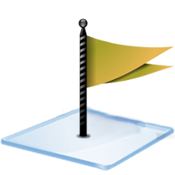 Windows 7 flag yellow Icon, Windows 7 flag yellow,Windows 7,System