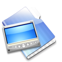 The Movies Folder Icon, The Movies Folder,World of Aqua CandyBar,System,