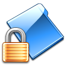 Folder Locked Icon, Folder Locked,World of Aqua,System,