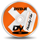 DVD R Icon, DVD R,Xtra Orange,System