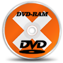DVD RAM Icon, DVD RAM,Xtra Orange,System