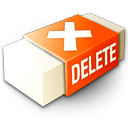 Delete Icon, Delete,Xtra Orange,System