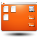 Desktop Icon, Desktop,Xtra Orange,System