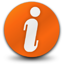 Get Info B Icon, Get Info B,Xtra Orange,System
