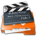 Movies Folder Icon, Movies Folder,Xtra Orange,System