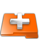 New Folder Icon, New Folder,Xtra Orange,System