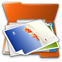 New Pictures Icon, New Pictures,Xtra Orange,System