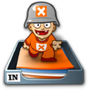 Public Folder Icon, Public Folder,Xtra Orange,System