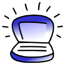 iBook Indigo Icon, iBook Indigo,eWorld X eHardware,System,