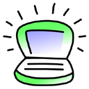 iBook Key Lime Icon, iBook Key Lime,eWorld X eHardware,System,