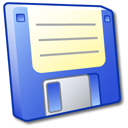 Floppy Disk Blue Icon, Floppy Disk Blue,iCandy Junior,System,