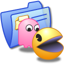 Folder Blue Games Icon, Folder Blue Games,iCandy Junior,System,