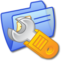 Folder Blue Settings Icon, Folder Blue Settings,iCandy Junior,System,