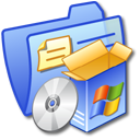 Folder Blue Software 1 Icon, Folder Blue Software 1,iCandy Junior,System,