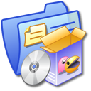 Folder Blue Software Games Icon, Folder Blue Software Games,iCandy Junior,System,