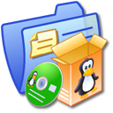 Folder Blue Software Linux Icon, Folder Blue Software Linux,iCandy Junior,System,