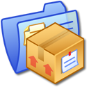 Folder Blue Stuff Icon, Folder Blue Stuff,iCandy Junior,System,