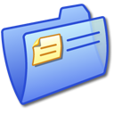 Folder Blue Icon, Folder Blue,iCandy Junior,System,