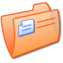 Folder Orange Icon, Folder Orange,iCandy Junior,System,