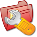 Folder Settings Red Icon, Folder Settings Red,iCandy Junior,System,