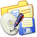 Folder Yellow Backups Icon, Folder Yellow Backups,iCandy Junior,System,