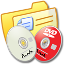 Folder Yellow DVDR & CDR Icon, Folder Yellow DVDR & CDR,iCandy Junior,System,