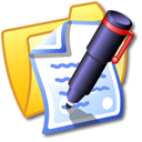 Folder Yellow Documents Icon, Folder Yellow Documents,iCandy Junior,System,