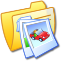 Folder Yellow Pics 2 Icon, Folder Yellow Pics 2,iCandy Junior,System,