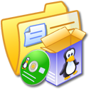 Folder Yellow Software Linux Icon, Folder Yellow Software Linux,iCandy Junior,System,