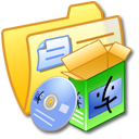 Folder Yellow Software Mac Icon, Folder Yellow Software Mac,iCandy Junior,System,