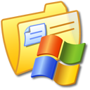 Folder Yellow Windows Icon, Folder Yellow Windows,iCandy Junior,System,