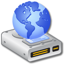 Hard Drive Network 1 Icon, Hard Drive Network 1,iCandy Junior,System,