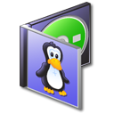 Linux CD 3 Icon, Linux CD 3,iCandy Junior,System,