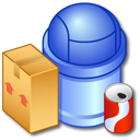 Recycle Bin Full 1 Icon, Recycle Bin Full 1,iCandy Junior,System,