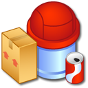 Recycle Bin Full 2 Icon, Recycle Bin Full 2,iCandy Junior,System,
