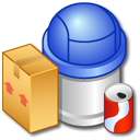 Recycle Bin Full 3 Icon, Recycle Bin Full 3,iCandy Junior,System,