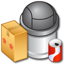 Recycle Bin Full 4 Icon, Recycle Bin Full 4,iCandy Junior,System,