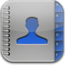 contacts blue glow Icon, contacts blue glow,nDroid,System