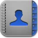 contacts blue Icon, contacts blue,nDroid,System