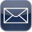 mail blue glow Icon, mail blue glow,nDroid,System