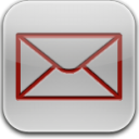 mail red glow Icon, mail red glow,nDroid,System
