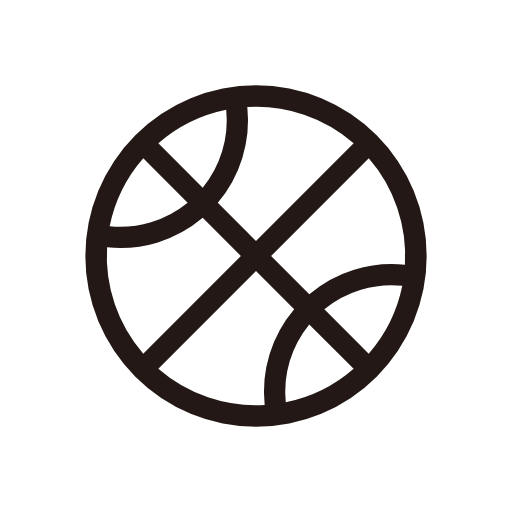 Basketball Icon (White Outline) Icon | Free SVG & PNG Download | IconEasy