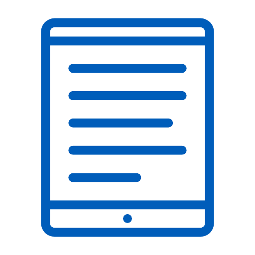 Tablet Text Icon | Free SVG & PNG Download | IconEasy