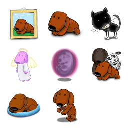 A Dogs Life Icons Set