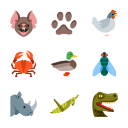 Diverse Animal  Icons Set